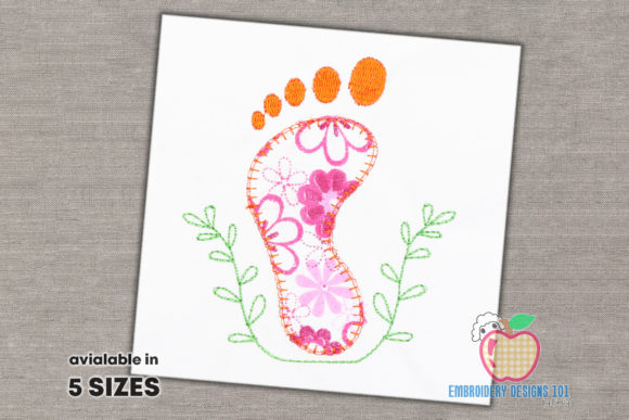 Foot Print Applique Pattern Review for Craft Fairs
