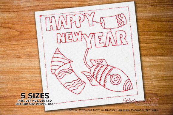 Happy New Year Embroidery Design Review