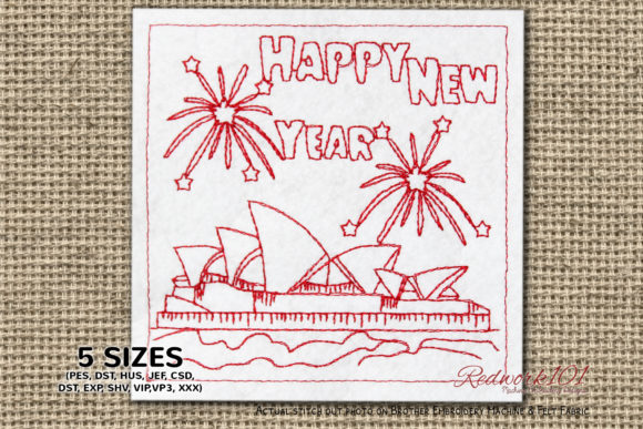 Opera House Sydney Fireworks New Year Embroidery Review