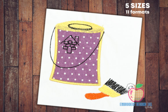 Paint Can and Paint Brush Applique Review