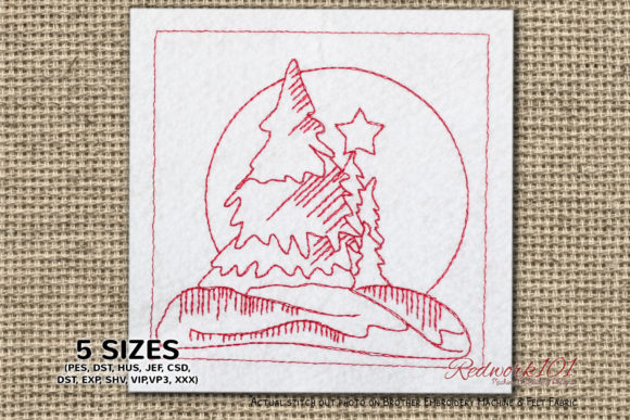 Snow Covered Trees Embroidery Review